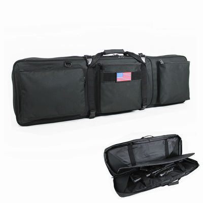 600D Polyester Tactical Gun Bag Custom Black 42 Double Rifle Bag
