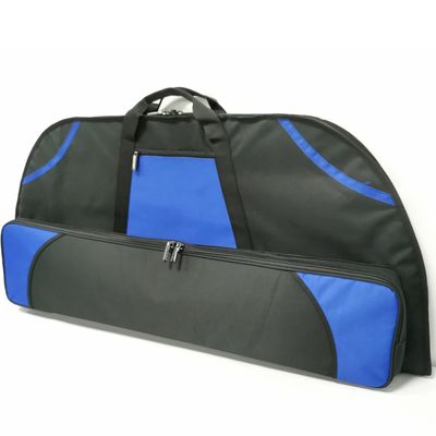 Thick Foam Padded Compound Bow Case Blue With Arrow Box For Hunting