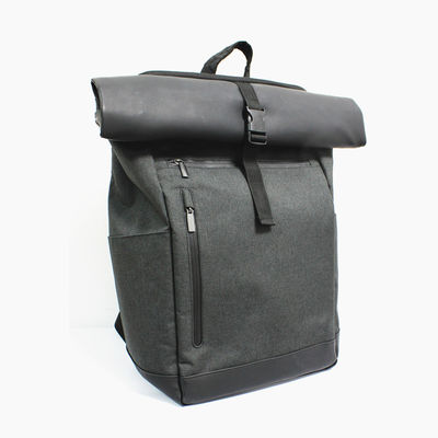 Waterproof Laptop Bag Backpack 600D Polyester Roll Top Backpack