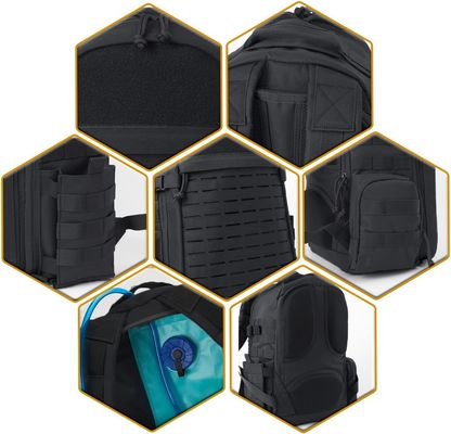 PVC Polyster Waterproof Military Bag With Bottle Holder For Men