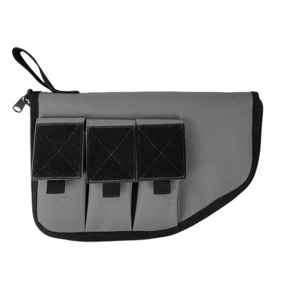 12 Inch Nylon Pistol Rug With Mag Pocket - Grey