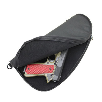 D-Ring Padded Lining Pistol Gun Bag 14inch For Compact Full Size Handguns