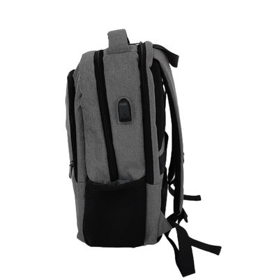 Water Resistant 15.6'' USB Laptop Backpack W/ Anti Theft Pocket