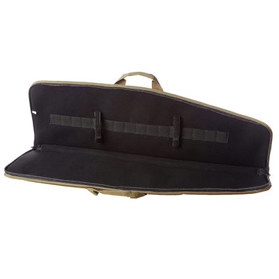 42" Tactical Gun Bag Single Rifle Case Padded Compartment Lockable Zipper 600d Polyester
