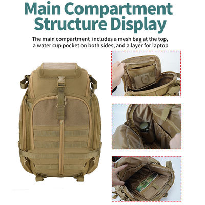Outdoor 45l Nylon Hunting Pack Camouflage Molle Tactical Backpack Waterproof