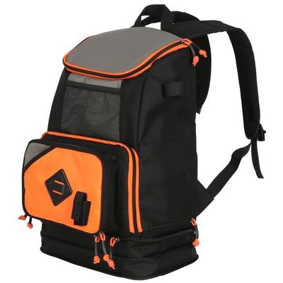 Orange Fishing Tackle Backpack Holds 3 Medium Boxes Bag Cooler Ice Chest Rod Holder